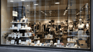 vitrine de magasin