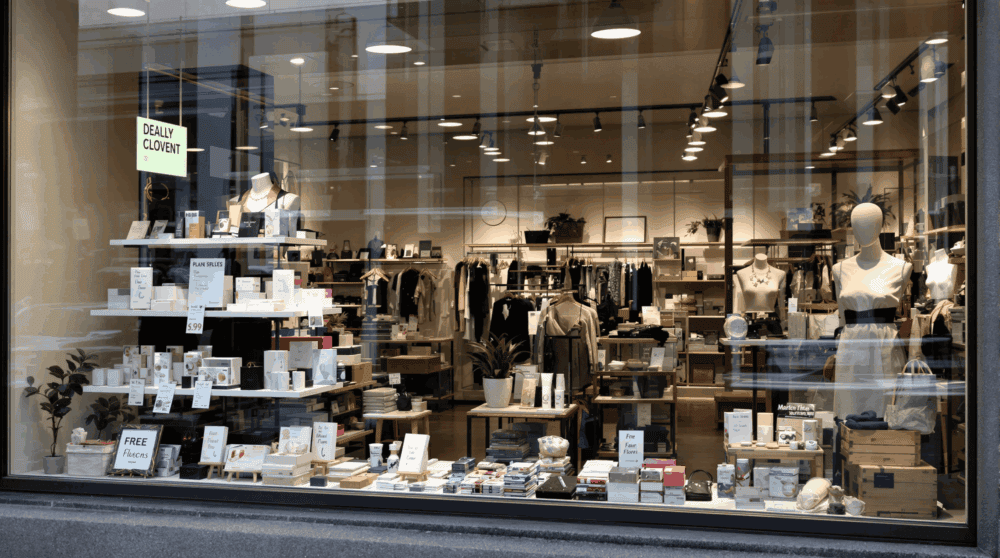 vitrine de magasin