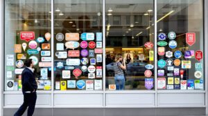 stickers vitrine magasin