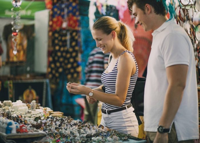 boutique souvenirs présentoir