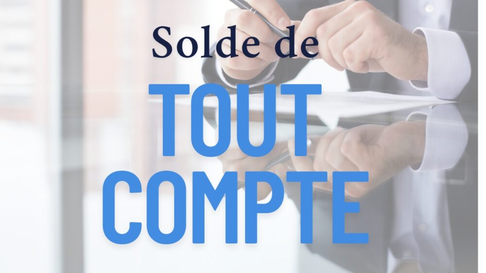 solde de tout compte