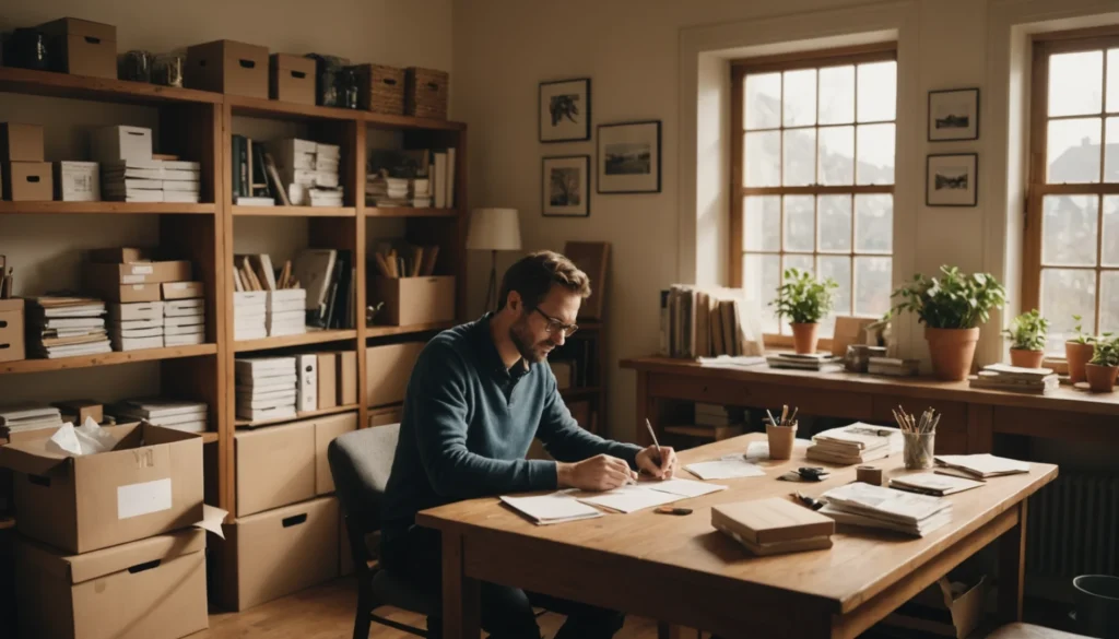 travailler à domicile emballage